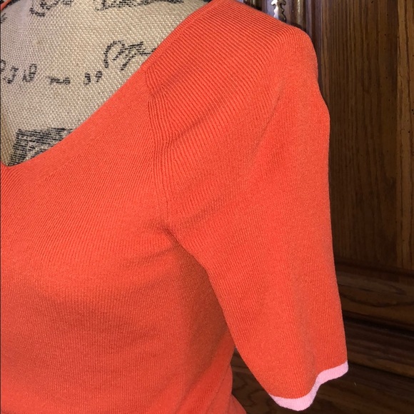 Orange Ribbed Top - Picture 2 of 4